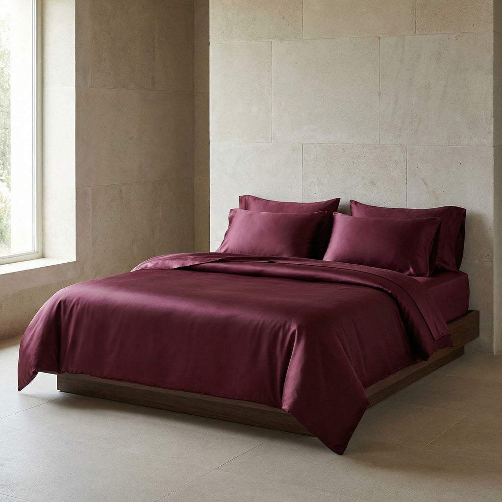 Deep Wine - 100% Mulberry Silk Pillowcase
