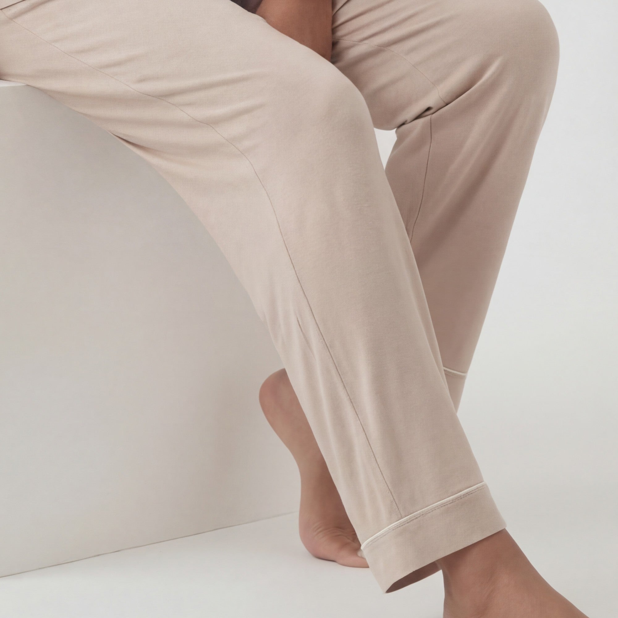 Soft Sand - 100% Mulberry Silk Pajama Set
