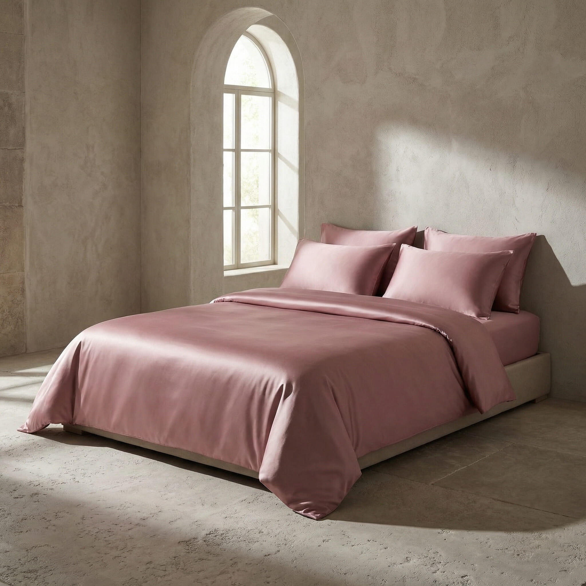 Ash Rose - 100% Mulberry Silk Fitted Sheet