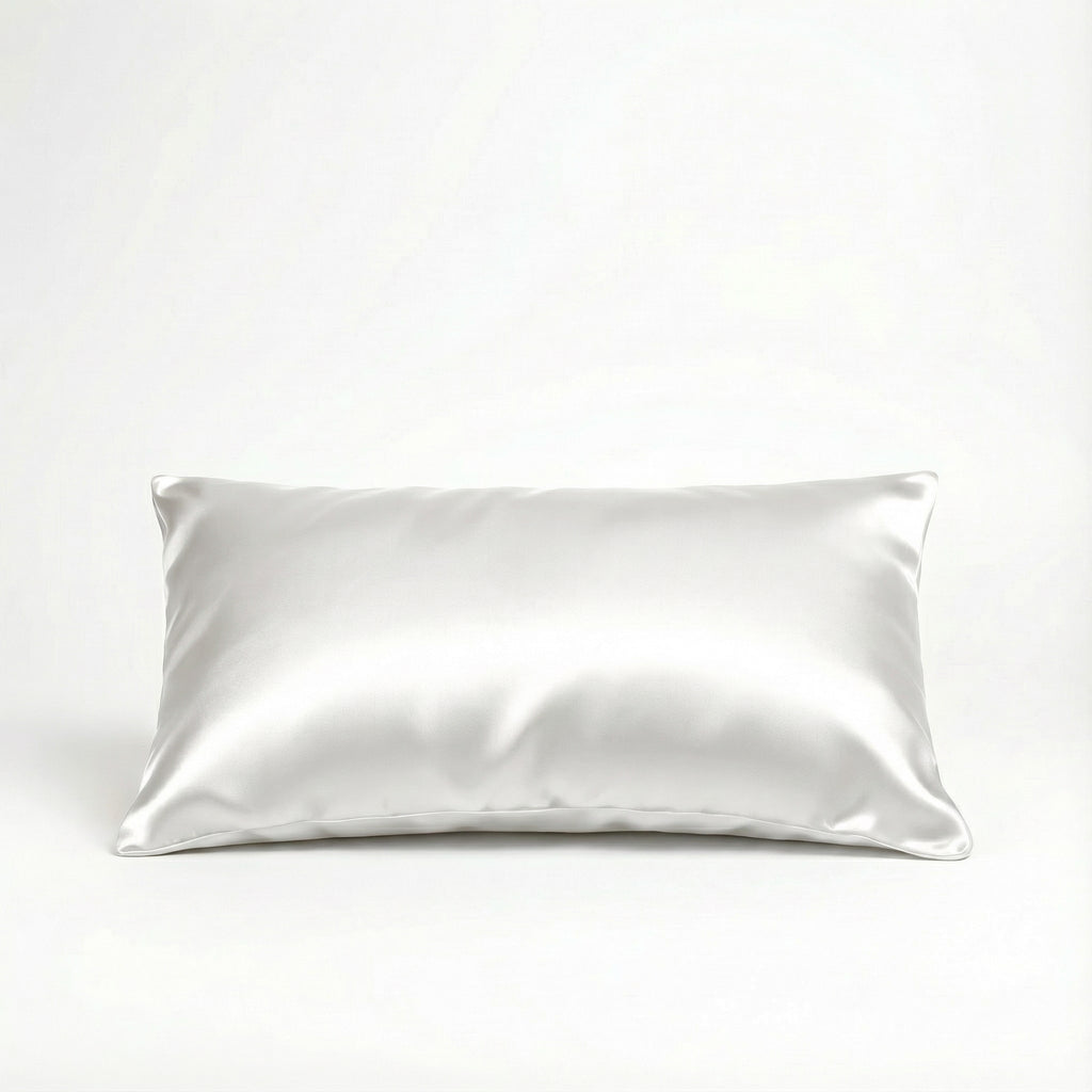 White - 100% Mulberry Silk Pillowcase