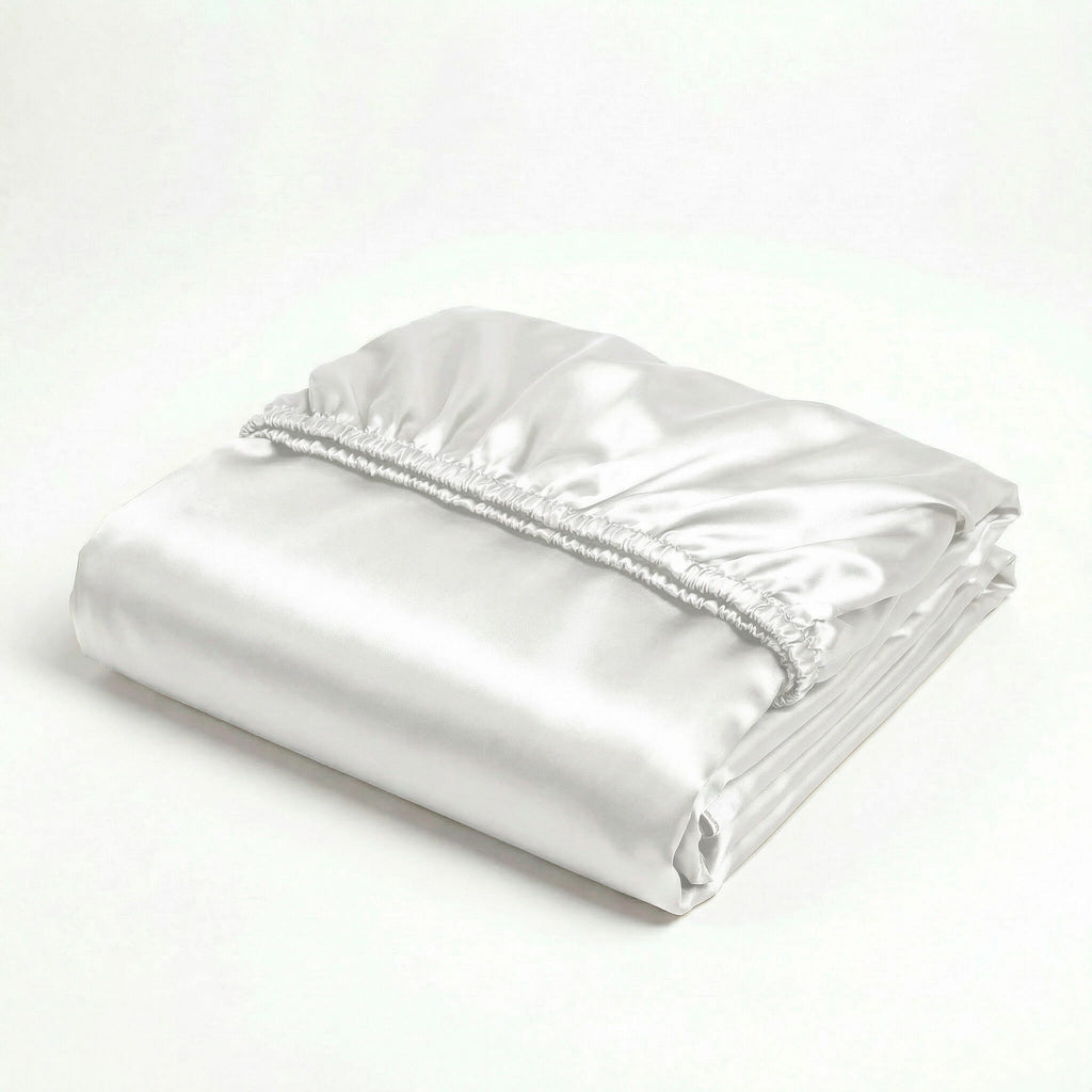 White - 100% Mulberry Silk Fitted Sheet