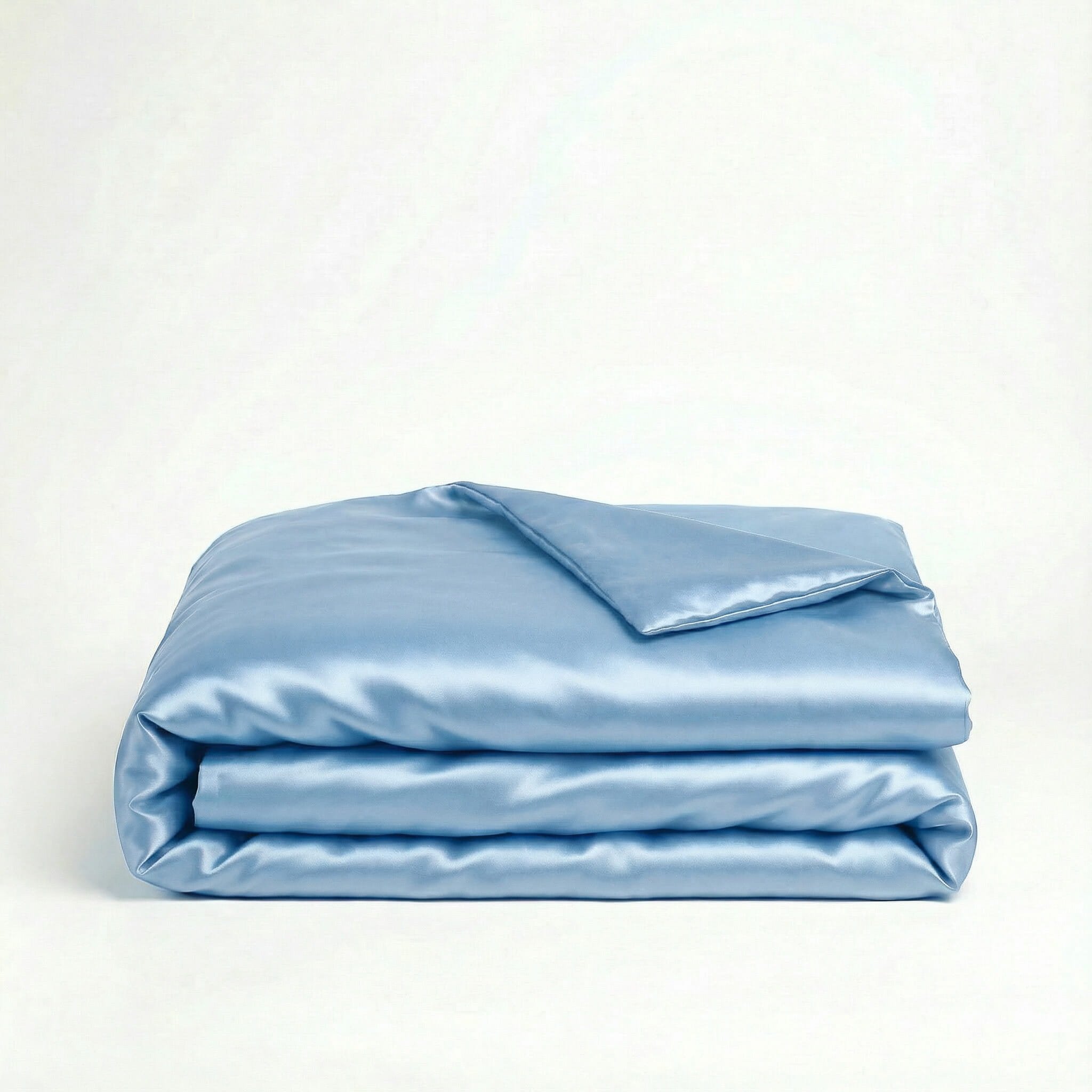 Baby Blue - 100% Mulberry Silk Duvet Cover