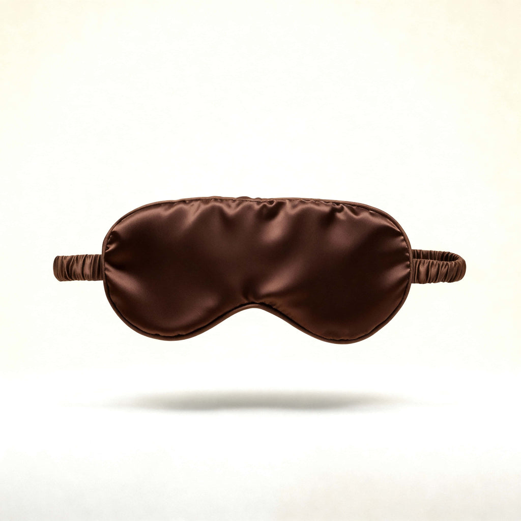 Brown - 100% Mulberry Silk Sleep Mask