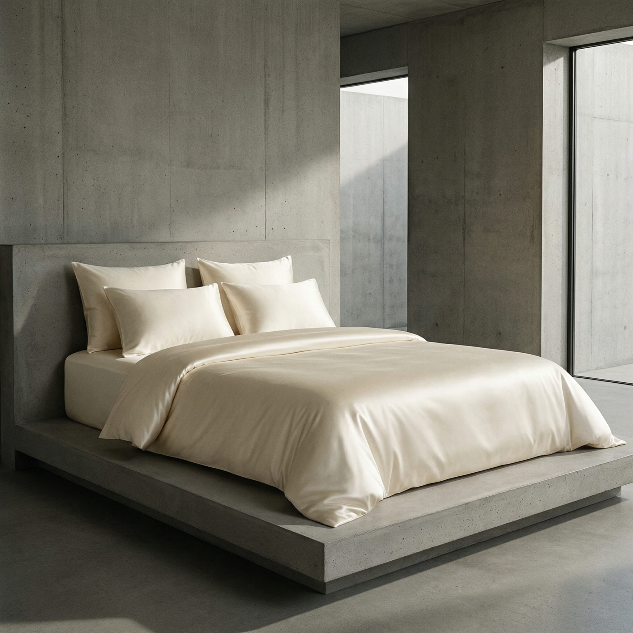 Ivory - 100% Mulberry Silk Duvet Cover