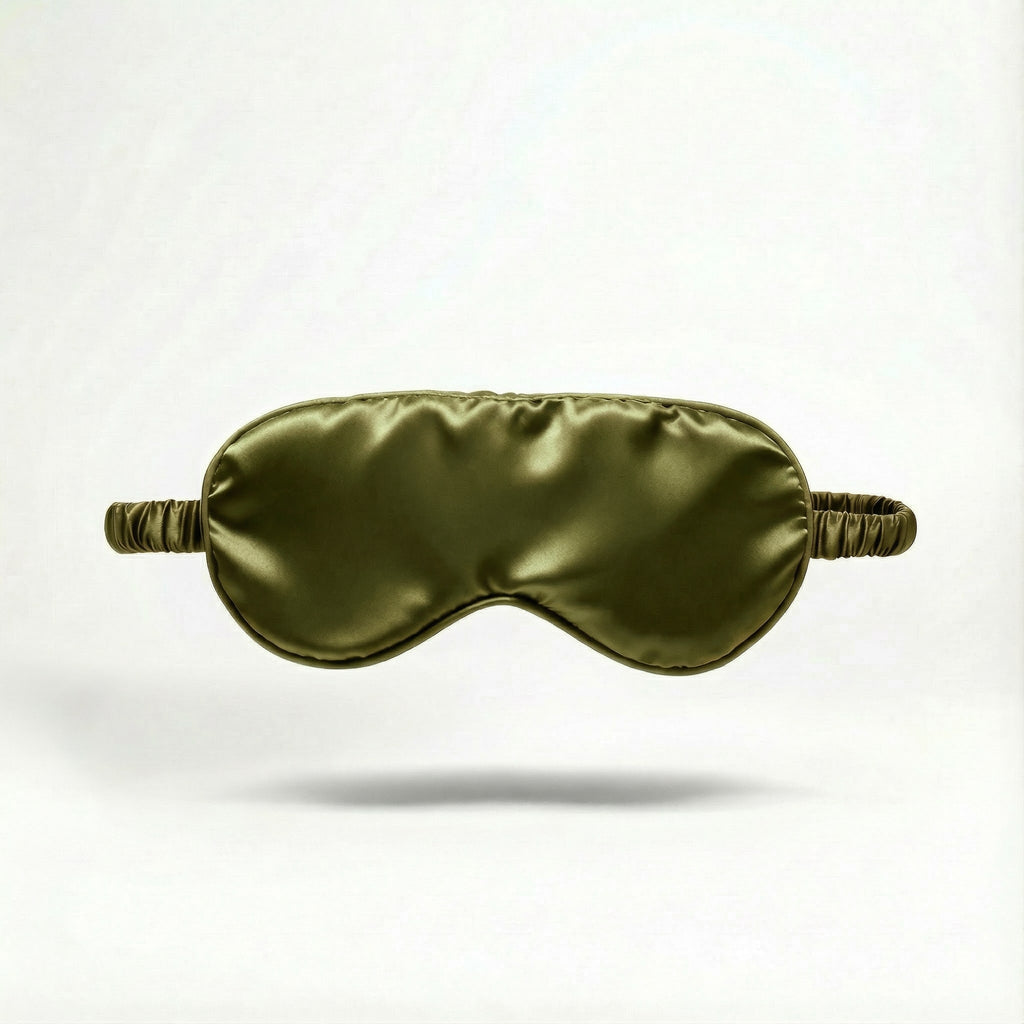 Olive Green - 100% Mulberry Silk Sleep Mask
