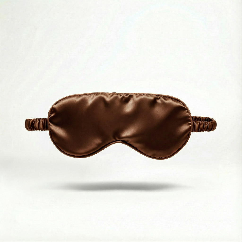 Brown - 100% Mulberry Silk Sleep Mask