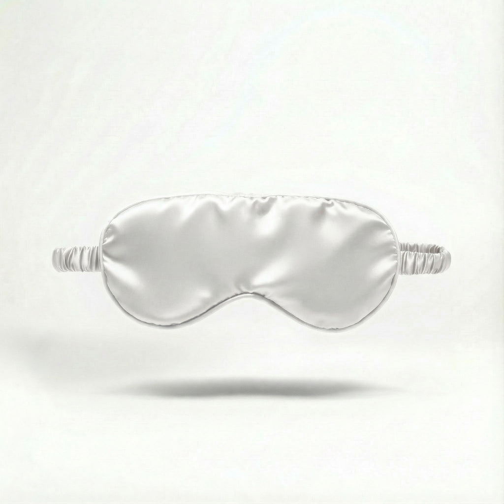 White - 100% Mulberry Silk Sleep Mask