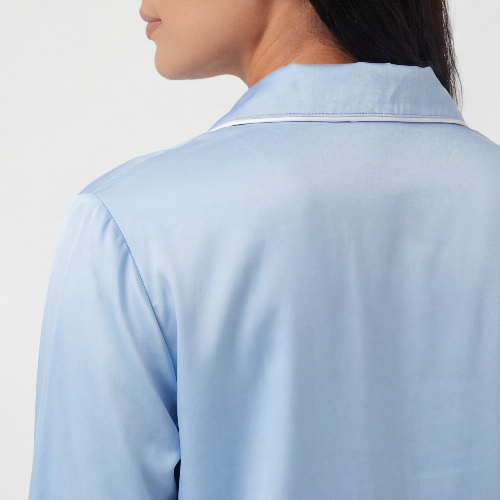 Baby Blue - 100% Mulberry Silk Pajama Set