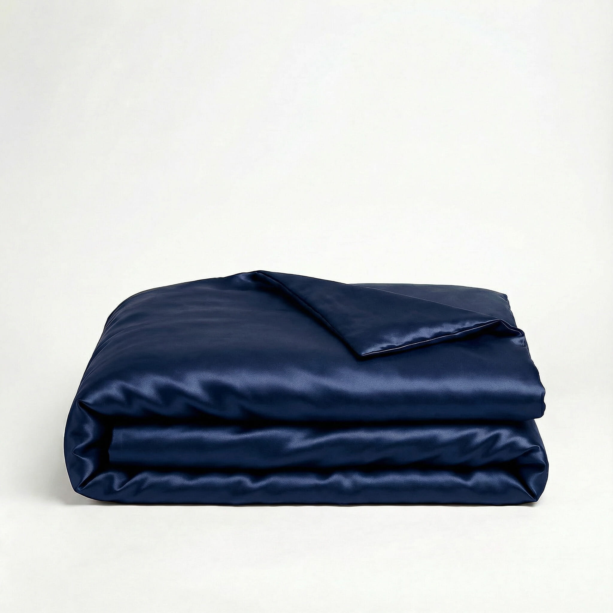 Navy Blue - 100% Mulberry Silk Duvet Cover