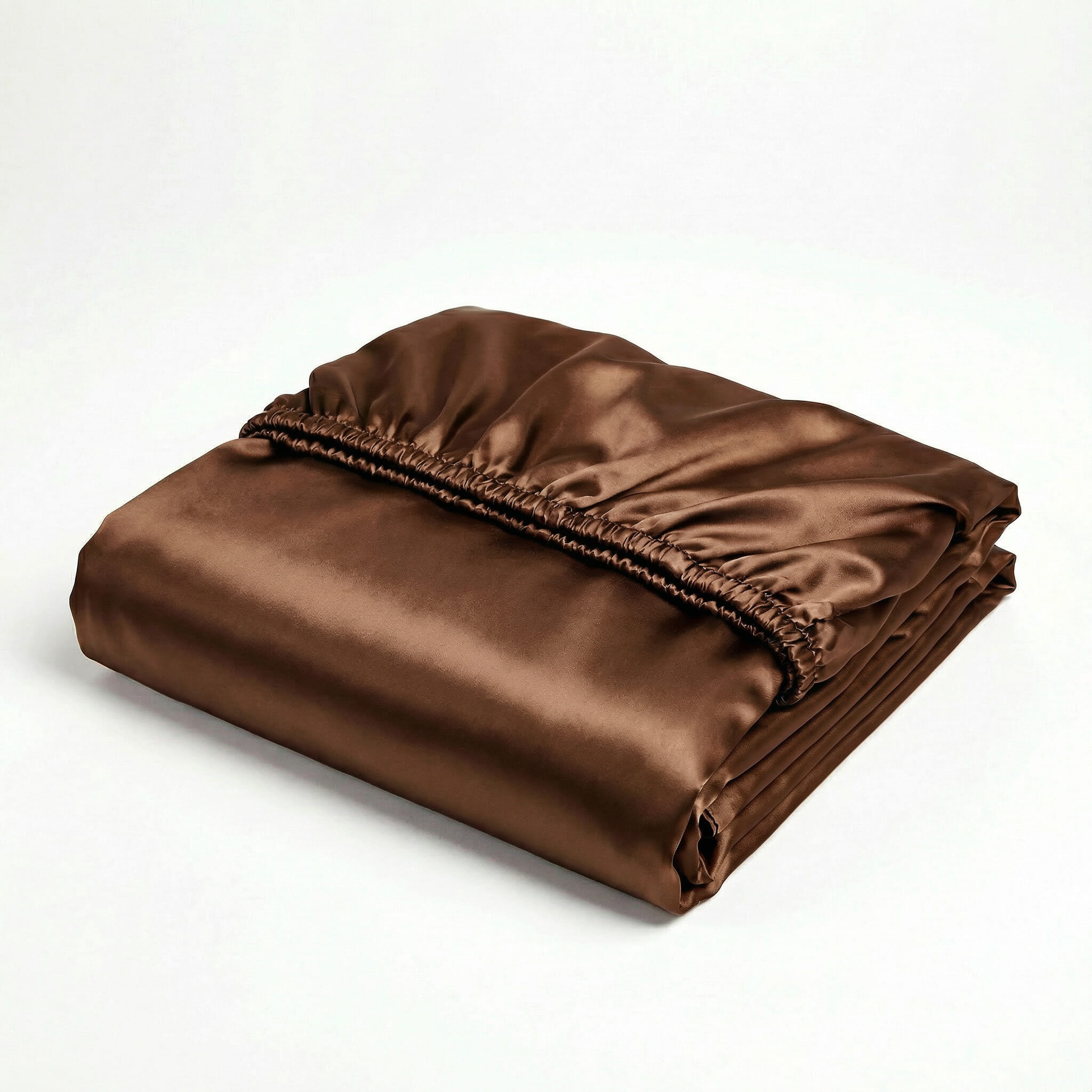 Brown - 100% Mulberry Silk Fitted Sheet