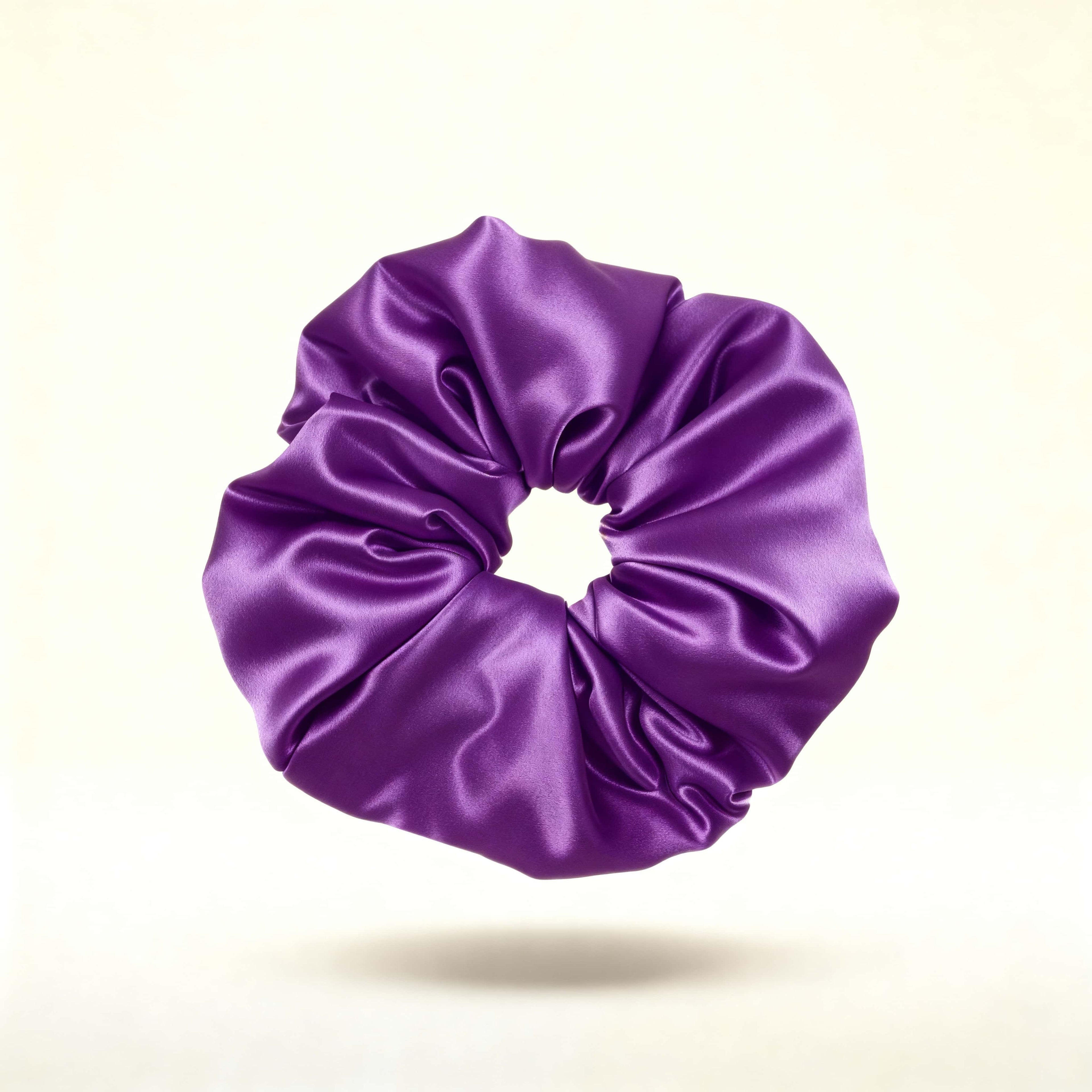 Purple - 100% Mulberry Silk Scrunchie