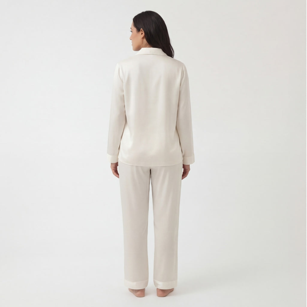 Ivory - 100% Mulberry Silk Pajama Set