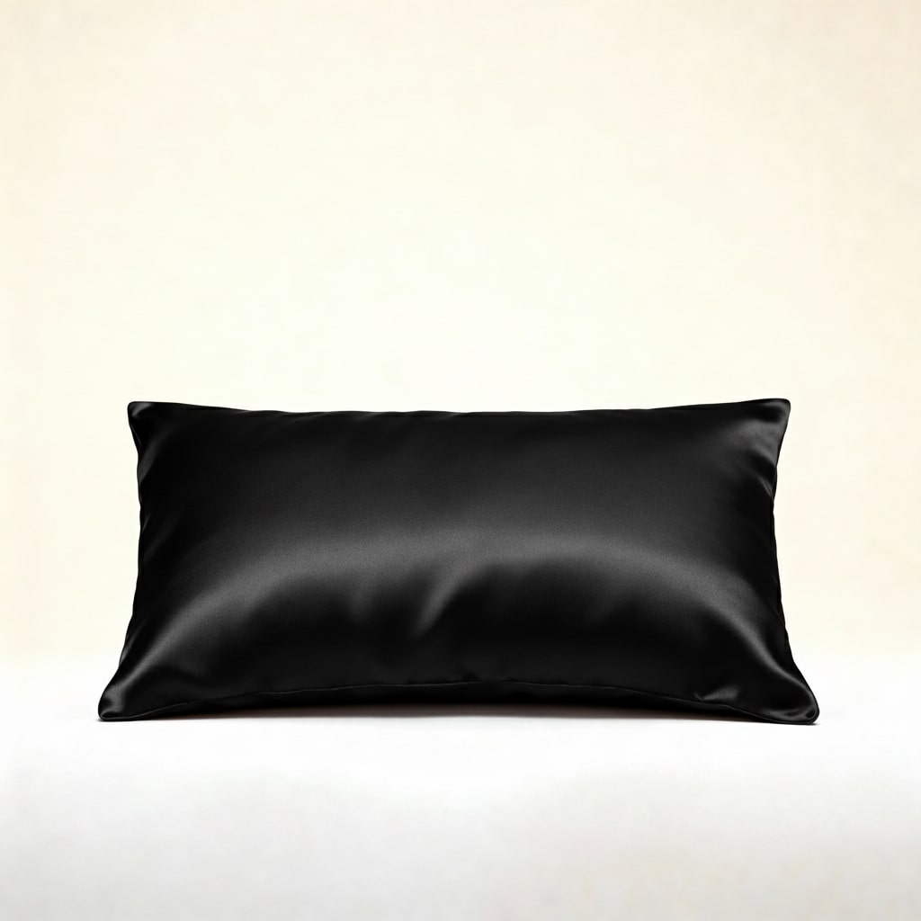 Black - 100% Mulberry Silk Pillowcase