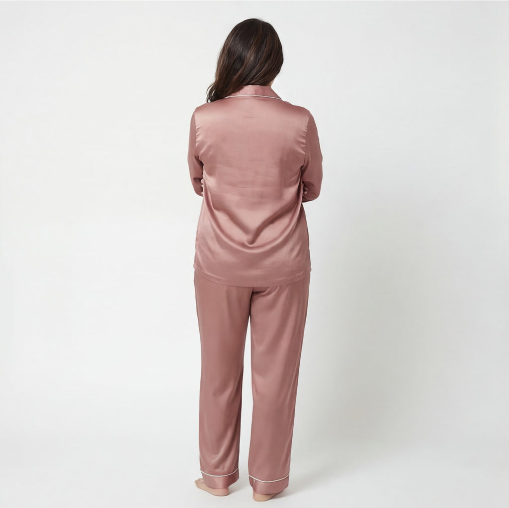 Ash Rose - 100% Mulberry Silk Pajama Set