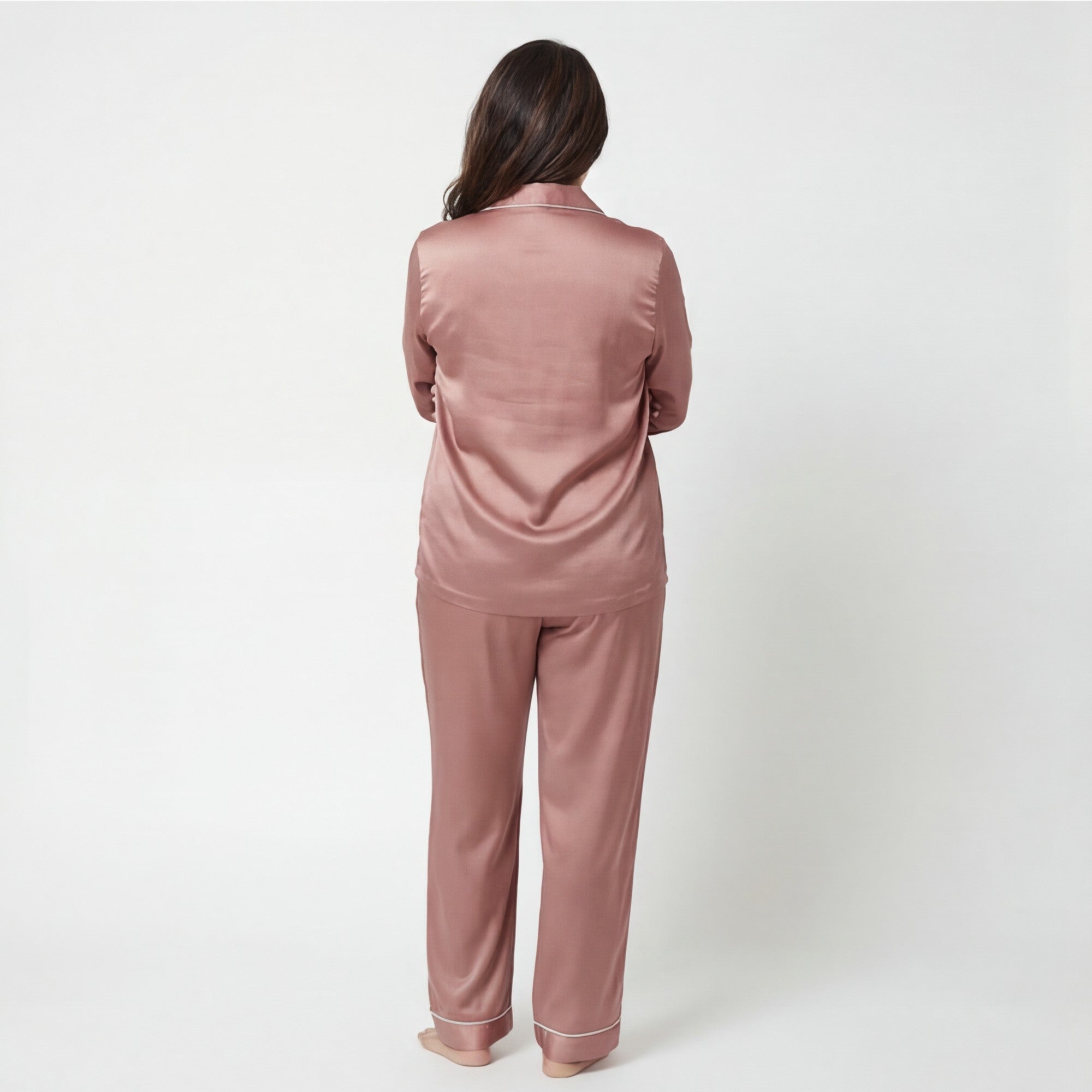 Ash Rose - 100% Mulberry Silk Pajama Set