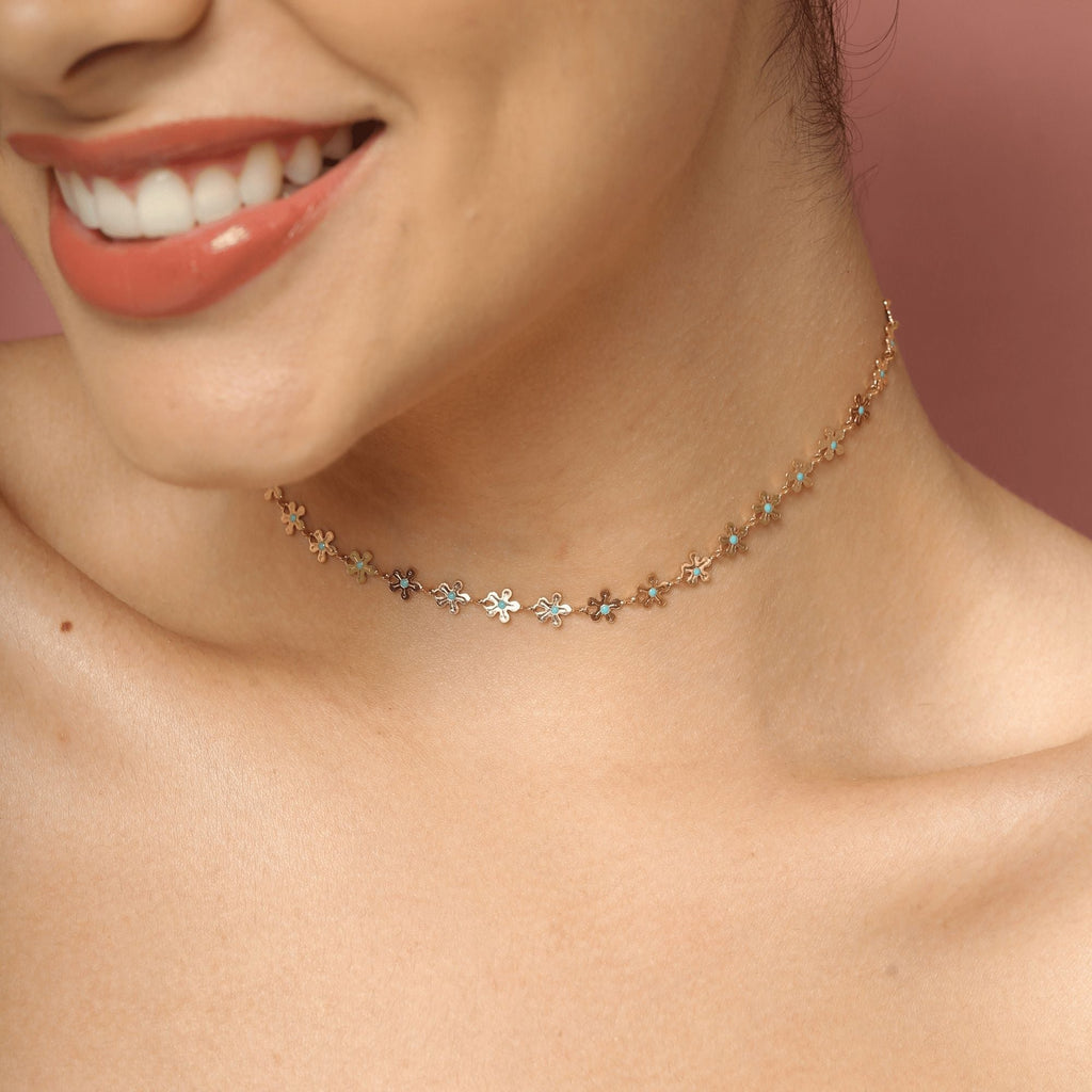 Cocco Choker Necklace - Cali Tiger