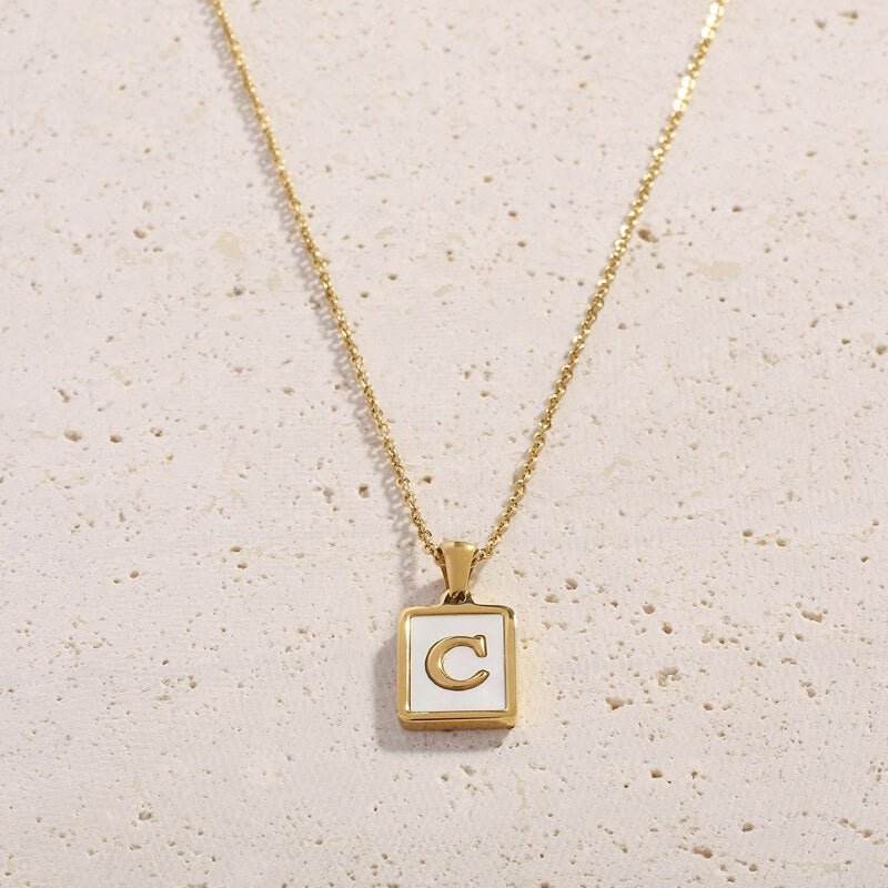 Shell Letter Necklaces - Cali Tiger