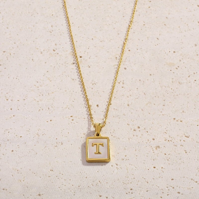 Shell Letter Necklaces - Cali Tiger