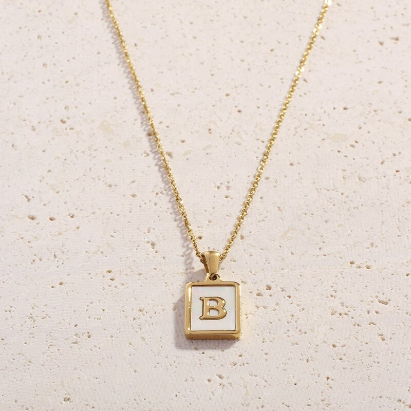 Shell Letter Necklaces - Cali Tiger