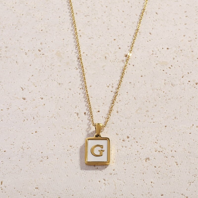 Shell Letter Necklaces - Cali Tiger