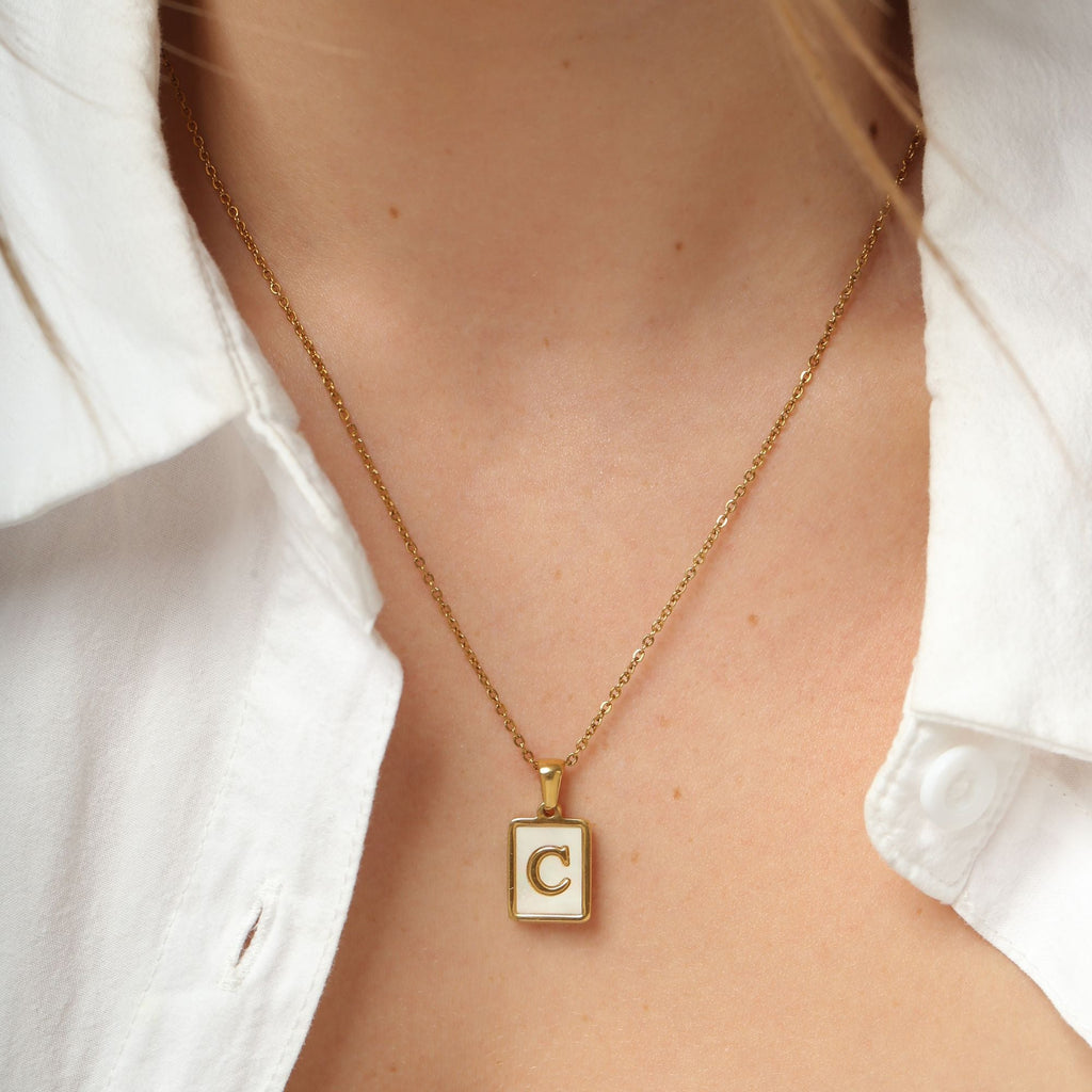 Shell Letter Necklaces - Cali Tiger