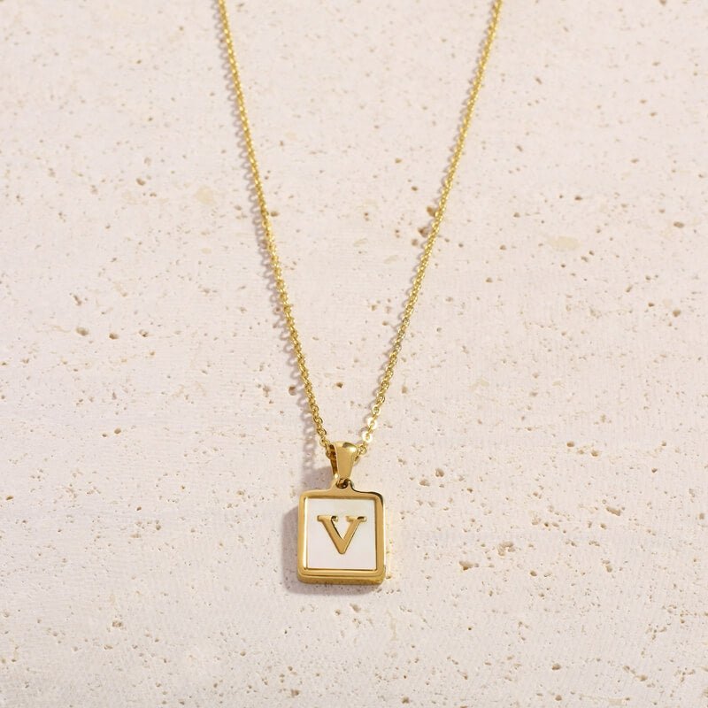 Shell Letter Necklaces - Cali Tiger