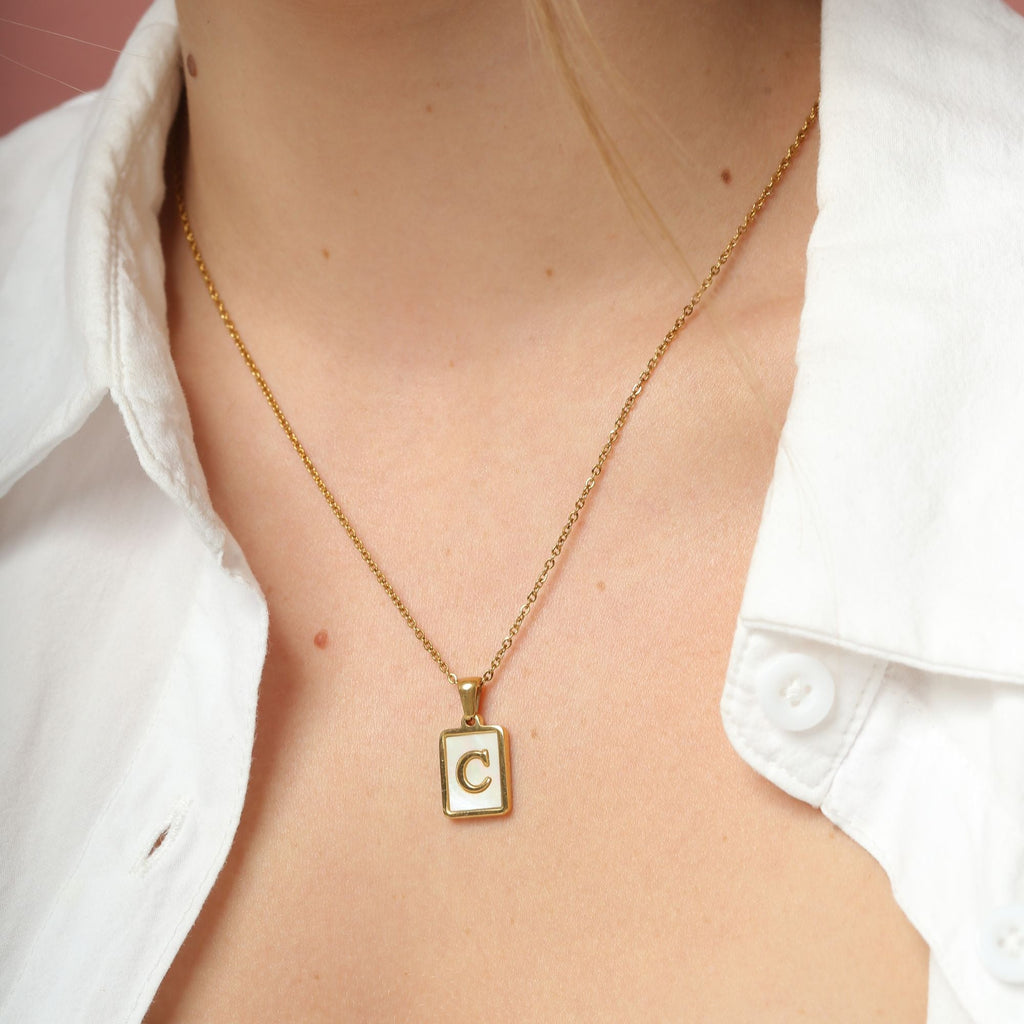 Shell Letter Necklaces - Cali Tiger