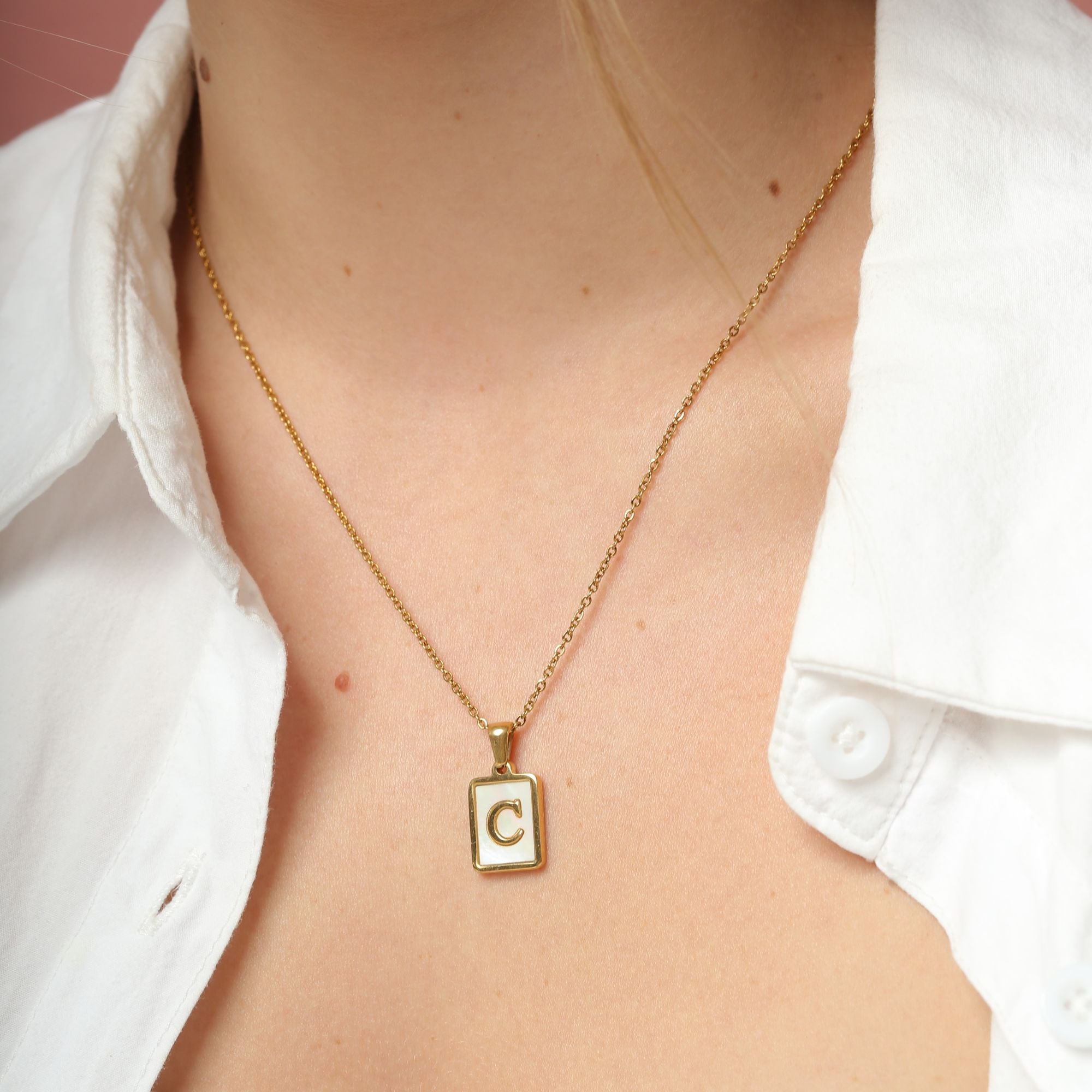 Shell Letter Necklaces - Cali Tiger