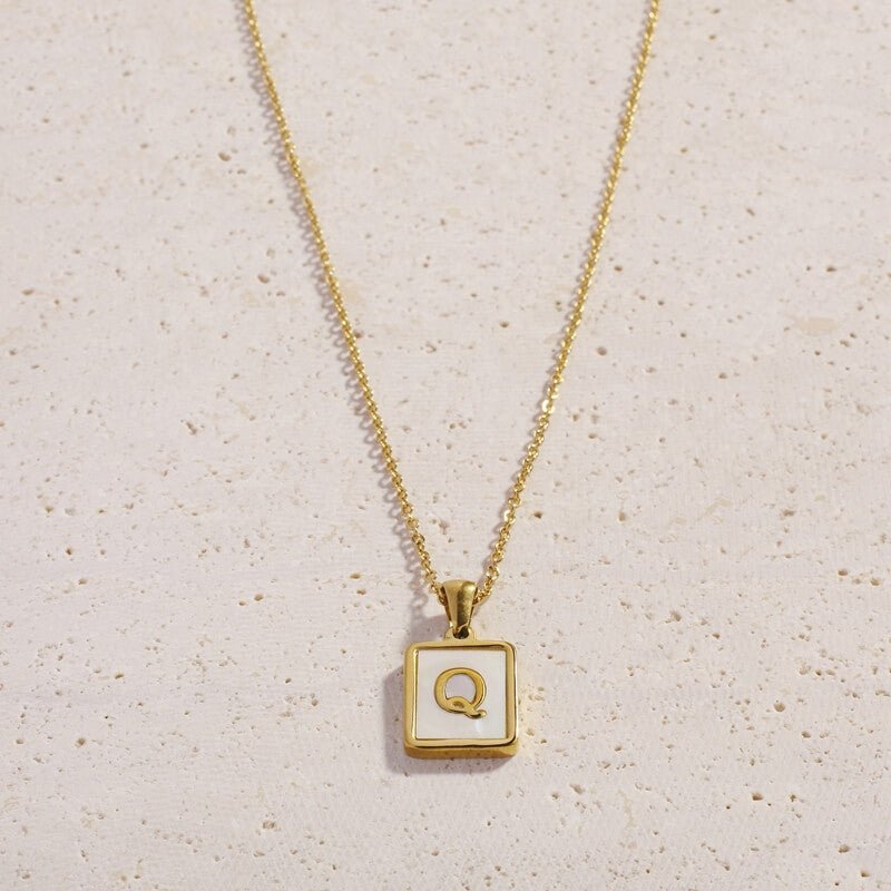 Shell Letter Necklaces - Cali Tiger